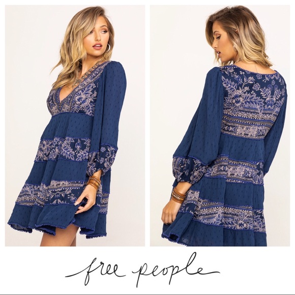SALE $168 NWT Free People My Love Mini Indigo - Picture 2 of 8